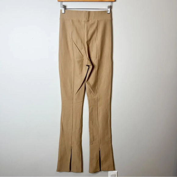 Zara Tan Flared Trouser Leggings Bloggers Favorite - Picture 6 of 9
